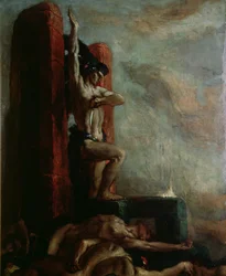 La muerte de Moctezuma (1466-1520), c.1924